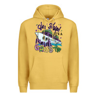 Antique Gold oh ship it's a mardi gras trip Premium Hoodie - MaliasSmallBusiness