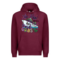 Burgundy oh ship it's a mardi gras trip Premium Hoodie - MaliasSmallBusiness