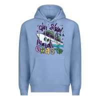 Colony Blue oh ship it's a mardi gras trip Premium Hoodie - MaliasSmallBusiness