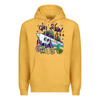 Mustard oh ship it's a mardi gras trip Premium Hoodie - MaliasSmallBusiness