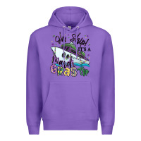 Purple oh ship it's a mardi gras trip Premium Hoodie - MaliasSmallBusiness