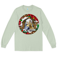 Matcha Christmas Joy To The World Long Sleeve Tee - RanaPortraitStore