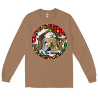 Toasted Coconut Christmas Joy To The World Long Sleeve Tee - RanaPortraitStore