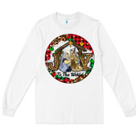 White Christmas Joy To The World Long Sleeve Tee - RanaPortraitStore