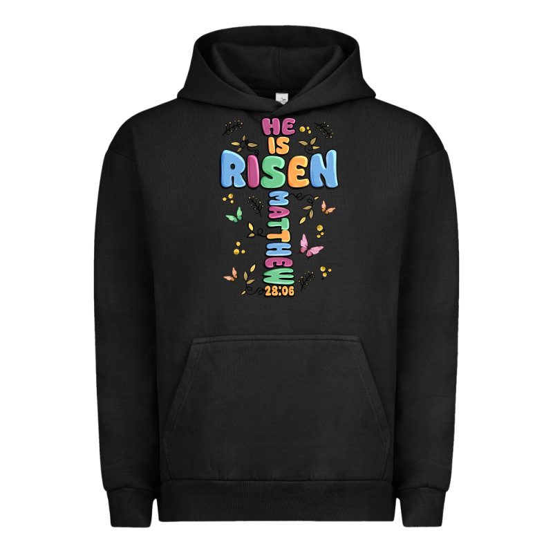 He Is Risen Cross Urban Hoodie by MaliasSmallBusiness | Teevron