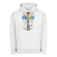 Pigment Lunar Rock he is risen cross Urban Hoodie - MaliasSmallBusiness