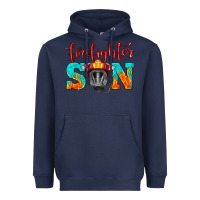 Navy firefighter son boy Heavyweight Hoodie - HRA Design Shop