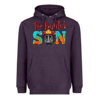 Plum firefighter son boy Heavyweight Hoodie - HRA Design Shop