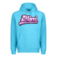 Ocean Blue Mini Leopard Premium Hoodie - RanaPortraitStore