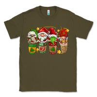 Army Green christmas coffee cups gnomies Classic Tee - FaDigitalArtStudio