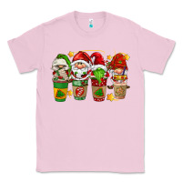 Bubblegum Pink christmas coffee cups gnomies Classic Tee - FaDigitalArtStudio