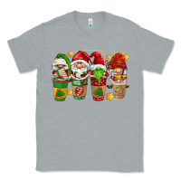 Heather Grey christmas coffee cups gnomies Classic Tee - FaDigitalArtStudio