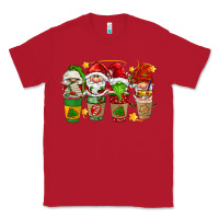 Red christmas coffee cups gnomies Classic Tee - FaDigitalArtStudio