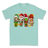 Seafoam christmas coffee cups gnomies Classic Tee - FaDigitalArtStudio