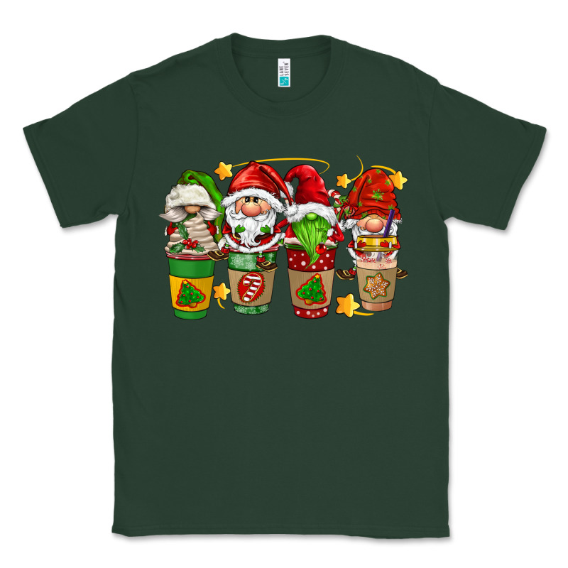 Christmas Coffee Cups Gnomies Classic Tee by FaDigitalArtStudio | Teevron
