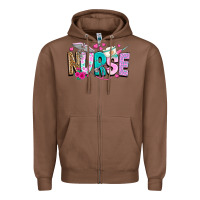 Chestnut nurse Zipper Hoodie - texasbilliewilder