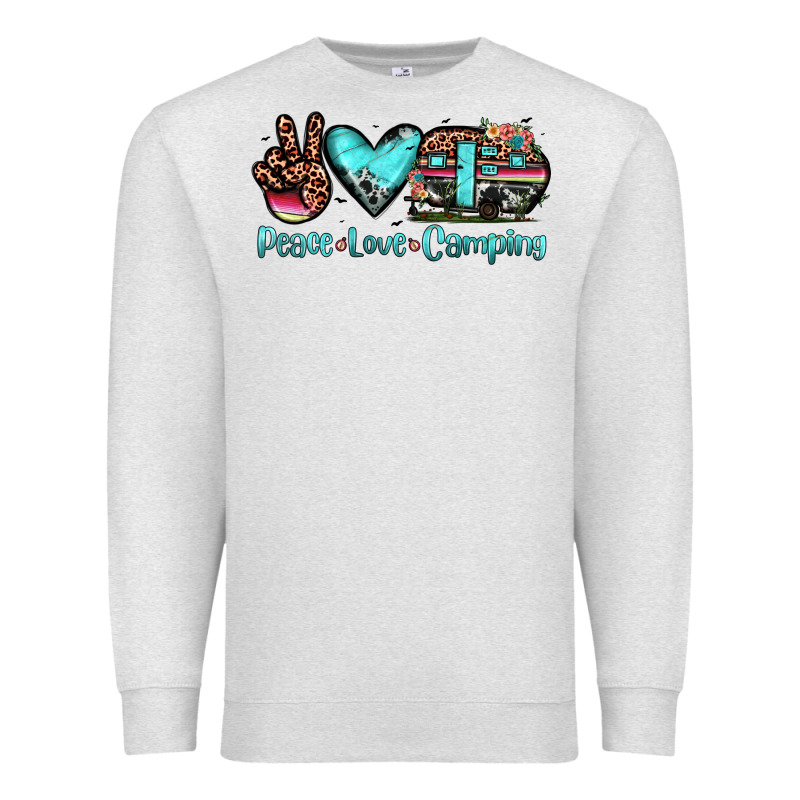 Peace Love Camping Premium Sweatshirt by JahusDesignShop | Teevron