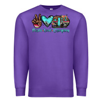 Purple peace love camping Premium Sweatshirt - JahusDesignShop