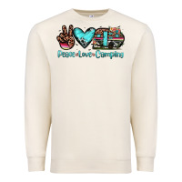 Sandshell peace love camping Premium Sweatshirt - JahusDesignShop