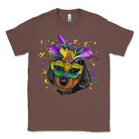 Chestnut mardi gras mask dachshund puppy Classic Tee - RanaPortraitStore