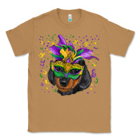 Toasted Coconut mardi gras mask dachshund puppy Classic Tee - RanaPortraitStore