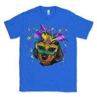 True Royal mardi gras mask dachshund puppy Classic Tee - RanaPortraitStore