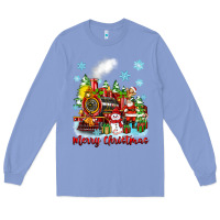 Colony Blue merry christmas polar express Long Sleeve Tee - Zillion Design Studio