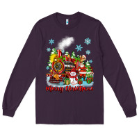 Plum merry christmas polar express Long Sleeve Tee - Zillion Design Studio