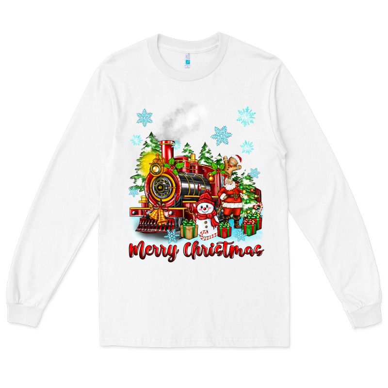 Merry Christmas Polar Express Long Sleeve Tee by Zillion Design Studio | Teevron
