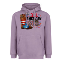 Lavender all american girl Heavyweight Hoodie - RacoonDesign