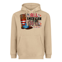 Mushroom all american girl Heavyweight Hoodie - RacoonDesign