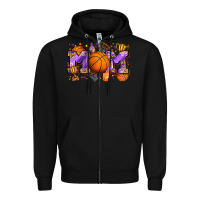 Black mom basketball Zipper Hoodie - Zillion Design Studio