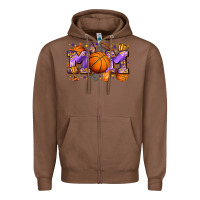 Chestnut mom basketball Zipper Hoodie - Zillion Design Studio
