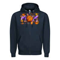 Navy mom basketball Zipper Hoodie - Zillion Design Studio
