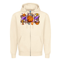 Sandshell mom basketball Zipper Hoodie - Zillion Design Studio