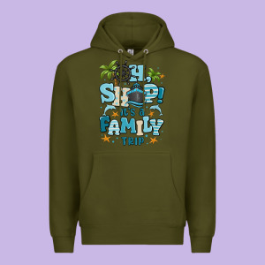 Oh Ship Its A Family Trip Premium Hoodie Designed By Maliassmallbusiness