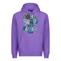 Purple oh ship its a family trip Premium Hoodie - MaliasSmallBusiness