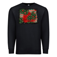 Black christmas ornament background Premium Sweatshirt - BundleAndBundleShop