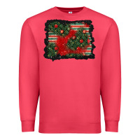 Cardinal christmas ornament background Premium Sweatshirt - BundleAndBundleShop
