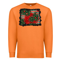 Carrot christmas ornament background Premium Sweatshirt - BundleAndBundleShop
