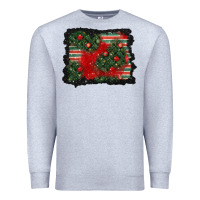 Heather Grey christmas ornament background Premium Sweatshirt - BundleAndBundleShop
