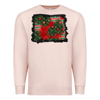 Pale Pink christmas ornament background Premium Sweatshirt - BundleAndBundleShop