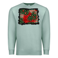 Seafoam christmas ornament background Premium Sweatshirt - BundleAndBundleShop