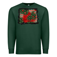 Sports Green christmas ornament background Premium Sweatshirt - BundleAndBundleShop