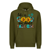 Army Green life is good you should get one Premium Hoodie - AdoDesignShop