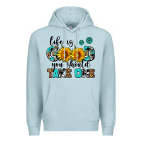 Blue Mist life is good you should get one Premium Hoodie - AdoDesignShop