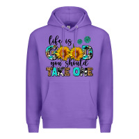 Purple life is good you should get one Premium Hoodie - AdoDesignShop