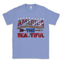 Colony Blue America the beautiful Classic Tee - texasbilliewilder