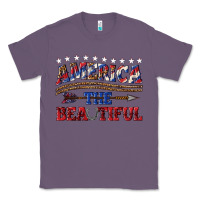Lavender America the beautiful Classic Tee - texasbilliewilder