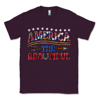 Plum America the beautiful Classic Tee - texasbilliewilder